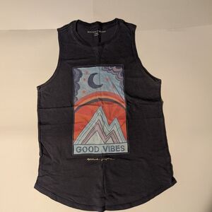 Spiritual Gangster Black Tank Top with Colorful Graphic